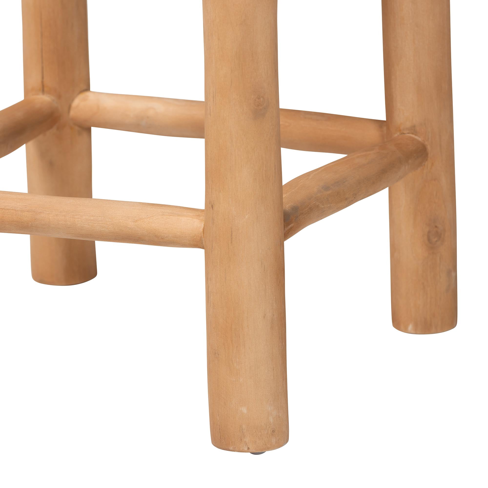 bali & pari Rivera Farmhouse Bar Stool, Bar Height, Natural Brown