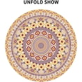 thumbnail image 3 of Indian Ethnic Mandala Round Tablecloth 60 Inch, Waterproof Stain Resistance Round Table Cloth Decorative Tablecloth Picnic Party Indoor Outdoor, 3 of 6