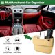 thumbnail image 2 of Organizador de Relleno de Espacio para Asiento de Coche Universal Unique Bargains con Ranuras para Tarjetas, Accesorios de Almacenamiento para Asientos de Coche, Cuero, Beige, 2 of 6