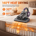 thumbnail image 5 of VASG Mattress Vacuum Cleaner, 16Kpa Bed Vacuum Cleaner with UV Light, HEPA Filtration, 500W Corded Handheld Vacuum for Bed, Sofa & Couch (Black), 5 of 8