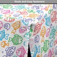 thumbnail image 4 of Fish Dog Crate Cover, Various Color Repeating Funny Fish Motif Cheerful Aquatic Creatures Underwater Image, Easy to Use Pet Kennel Cover for Dogs, 35" x 23" x 27", Multicolor, by Ambesonne, 4 of 6