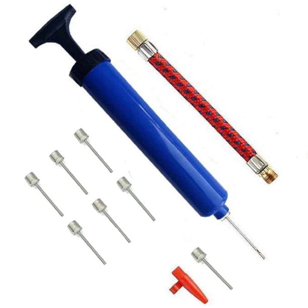 5 x Ball Inflating Pump Needles Plus Airbed Nozzle Plus Felixible Airhose 