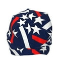thumbnail image 5 of Kll Patriotic Star Pattern Winter Fall Beanie Knit Hats For Men & Women - Warm & Soft Stylish Toboggan Caps For Cold Weather, 5 of 9