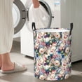thumbnail image 4 of Lsque Rose Flowers pattern Laundry Hamper Basket, Tall Woven Rope Hamper Basket for Clothes, Lightweight Storage Basket, Collapsible Waterproof-Medium, 4 of 8