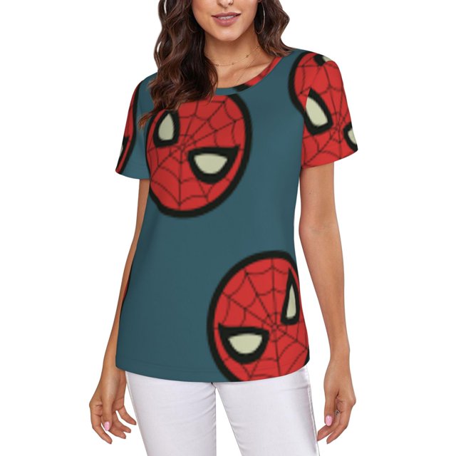 Spider-Man Women's Crew Neck Short Sleeve T-Shirt