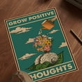 thumbnail image 4 of LOLUIS Inspirational Vintage Mental Health Awareness Wall Art, Counseling Therapy Positive Office Decor, Grow Positive Thoughts Poster DS3, 4 of 5