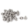 thumbnail image 1 of Unique Bargains 25 Pièces M5x6mm 316 Acier Inoxydable Hexagonal Métrique Douille Tête Vis Fixations, 1 of 2