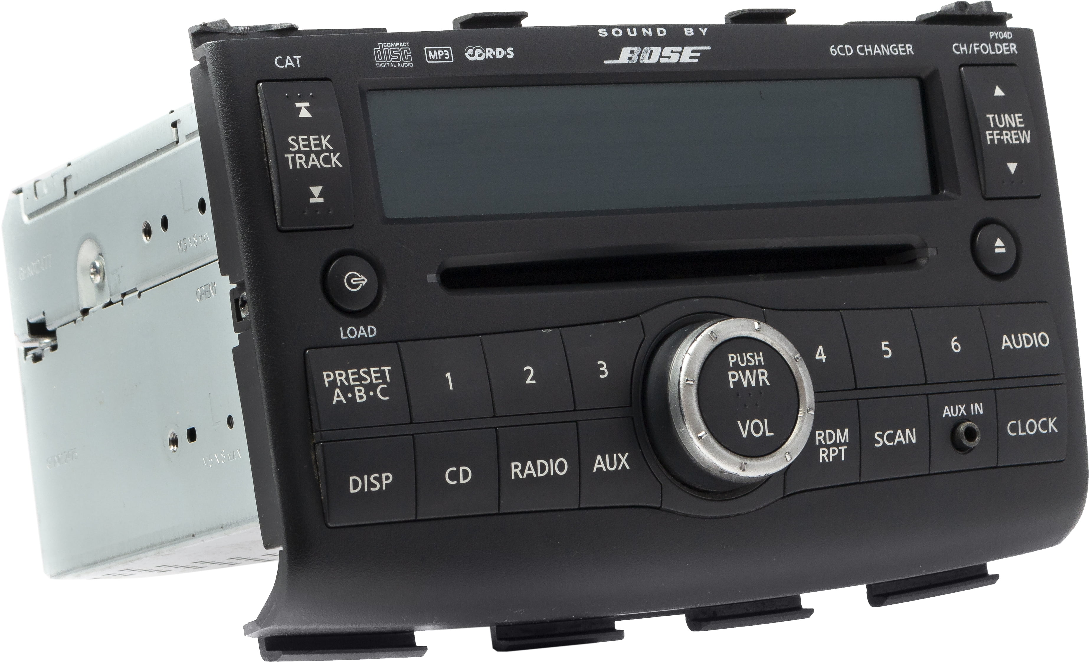 Restored 2008-09 Nissan Rogue AM FM Radio 6 Disc CD MP3 Player Aux Input 28185JM200 PY04D (Refurbished)