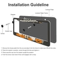 thumbnail image 4 of License Plate Frames Scary Pumpkin Ghost Spooky Dog License Plate Cover Front Plates Frames Car Tag Frame 2 Pieces Halloween Decorations for Farmhouse Aluminum License Plate Cover 12.3" X 6.3", 4 of 6