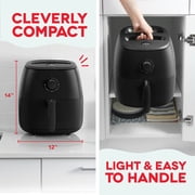 Dash Tasti-Crisp™ Electric Air Fryer Oven, 6 Qt. Family Size, 1700-Watt, Black