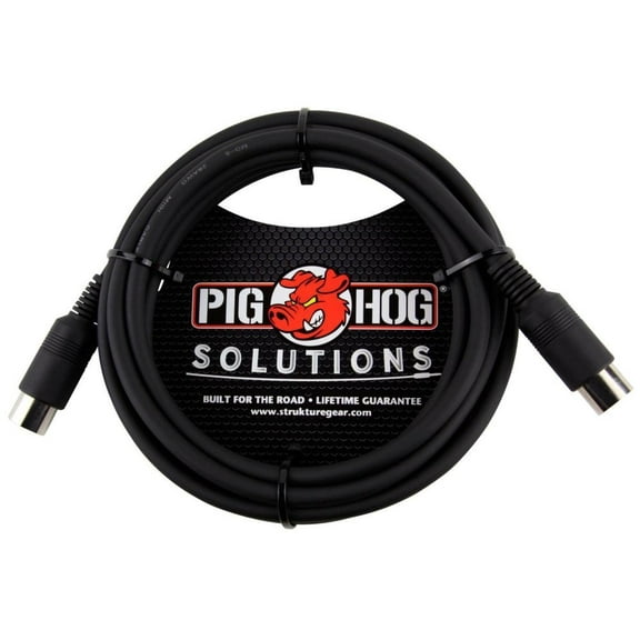 Pig Hog PMID Series PMID10 MIDI Cable, 10-Feet, Black