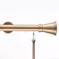 thumbnail image 2 of Tekno 25 - 60 in. Non-Adjustable 1-1/8 in. Single Traverse Window Curtain Rod Set in Champagne with Durand Finial, 2 of 6