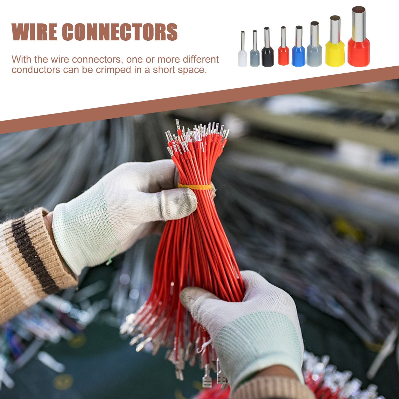 FENGGUIQU Cold Pressed Crimping Tool Kit for Wire Terminals Quick and Easy Electrical Wiring