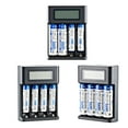 thumbnail image 3 of CIYISON 4 Slot AA LR03 Battery Charger LCD Display Charger for NiMH AA LR03 Rechargeable, 3 of 12