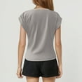 thumbnail image 5 of Stylish Women's T-Shirts for Casual Everyday Wear Versatile Tops for and Leisure Comfortable Fashion for Women Women's Crew Neck Shirt Basic Short Sleeves Summer T Shirt Tops, 5 of 5