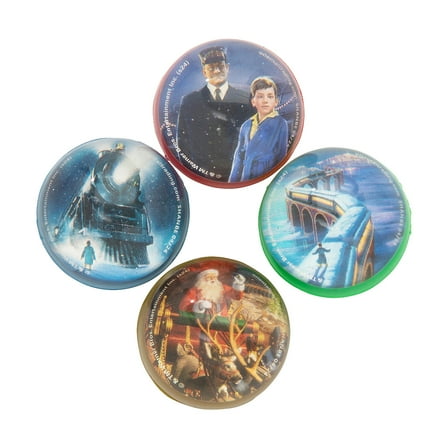 1 1/4" The Polar Express Rubber Bouncy Balls - 24 Pieces