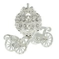 thumbnail image 3 of PAMINGONO 1pc Pumpkin Carriage Centerpiece – Tabletop Trinket Box & Jewelry Holder – Rhinestone Alloy Carriage Craft for Home Decoration, 3 of 8