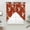 Red, variant on Black Crane Swag Curtains for Kitchen/Bedroom/Living Room, Vintage Red Teal Spring Floral Botanical Scalloped Curtains 63 Inch Long, Window Swag Topper Curtains Valances 2 Panels Set 36"x63"