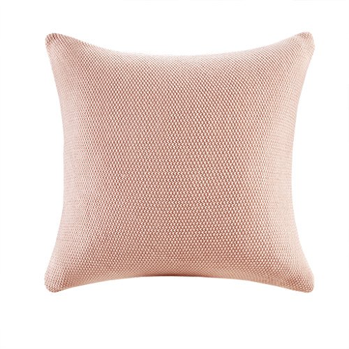 INK+IVY Bree Knit Euro Pillow Cover Coral 26x26"