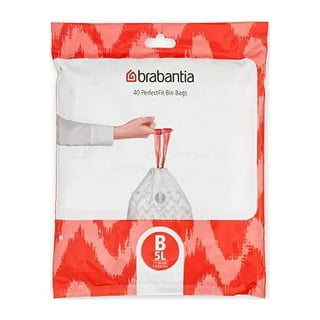 Brabantia PerfectFit Trash Bags, Code C, 2.6-3.2 Gallon (10-12L