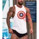 thumbnail image 2 of Camiseta Captain America Tirantes Gimnasio Playera Olimpica, 2 of 3