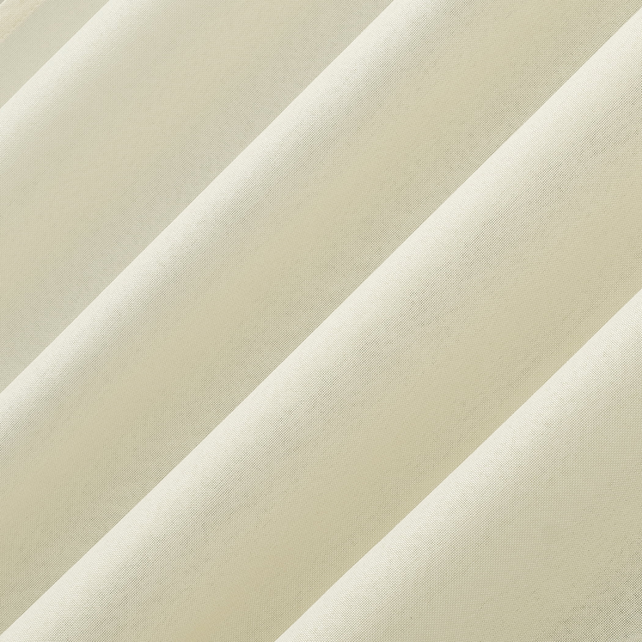 No. 918 Hathaway Twist Tab Semi-Sheer Tab Top Curtain Panel, 40"x63", Ivory