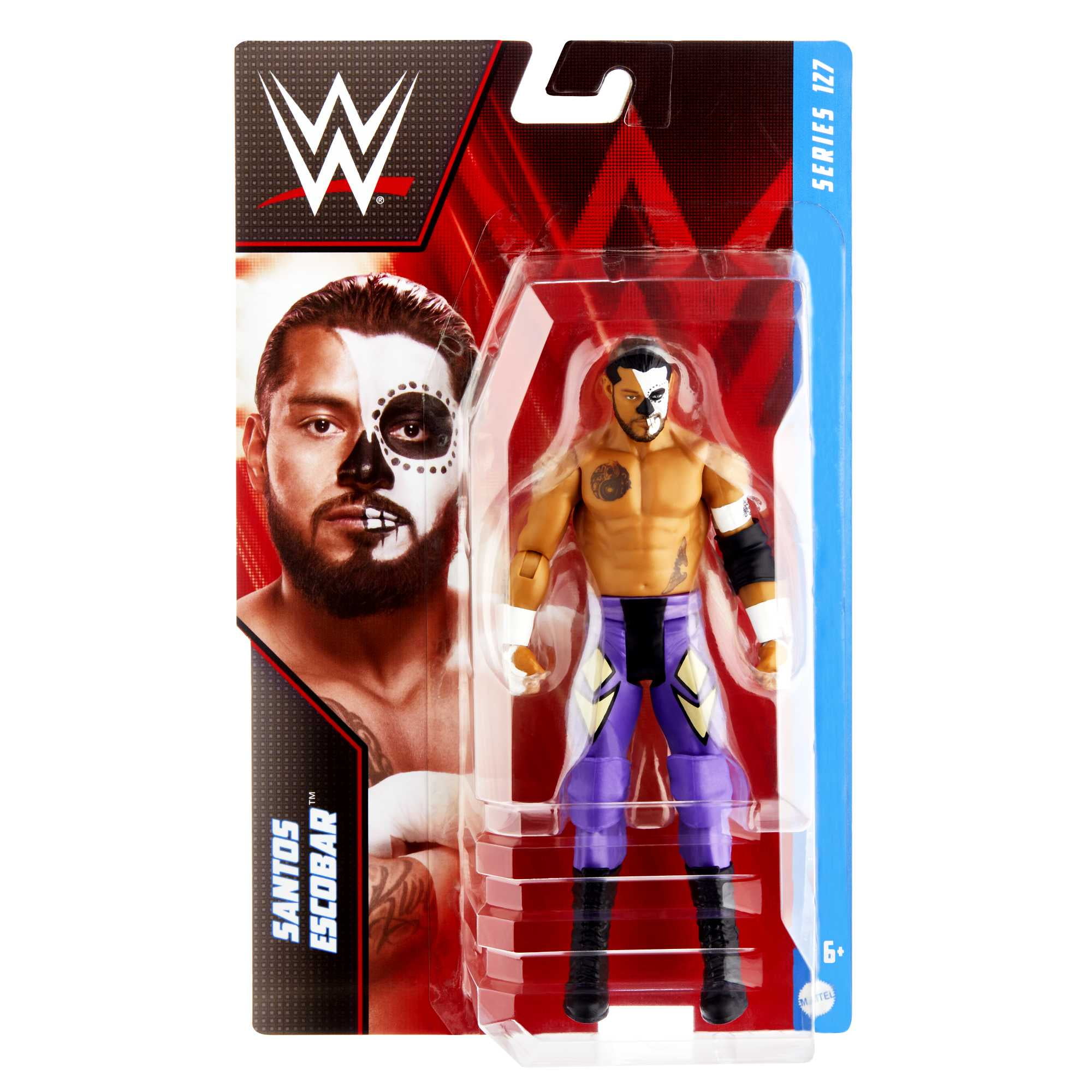 WWE Santos Escobar Action Figure, Posable 6-inch Collectible for Ages 6 Years Old & Up​​