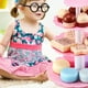 thumbnail image 5 of ColoMX 1 juego de torre de postre juguete simulación macarrón té de la tarde postre juego para niños niñas, 5 of 7
