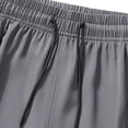 thumbnail image 5 of Besolor Mens Workout Shorts Straight Leg Elastic Wisted Drawstring Casual Lightweight Athletic Running Shorts with Pockets(Small,Gray), 5 of 7