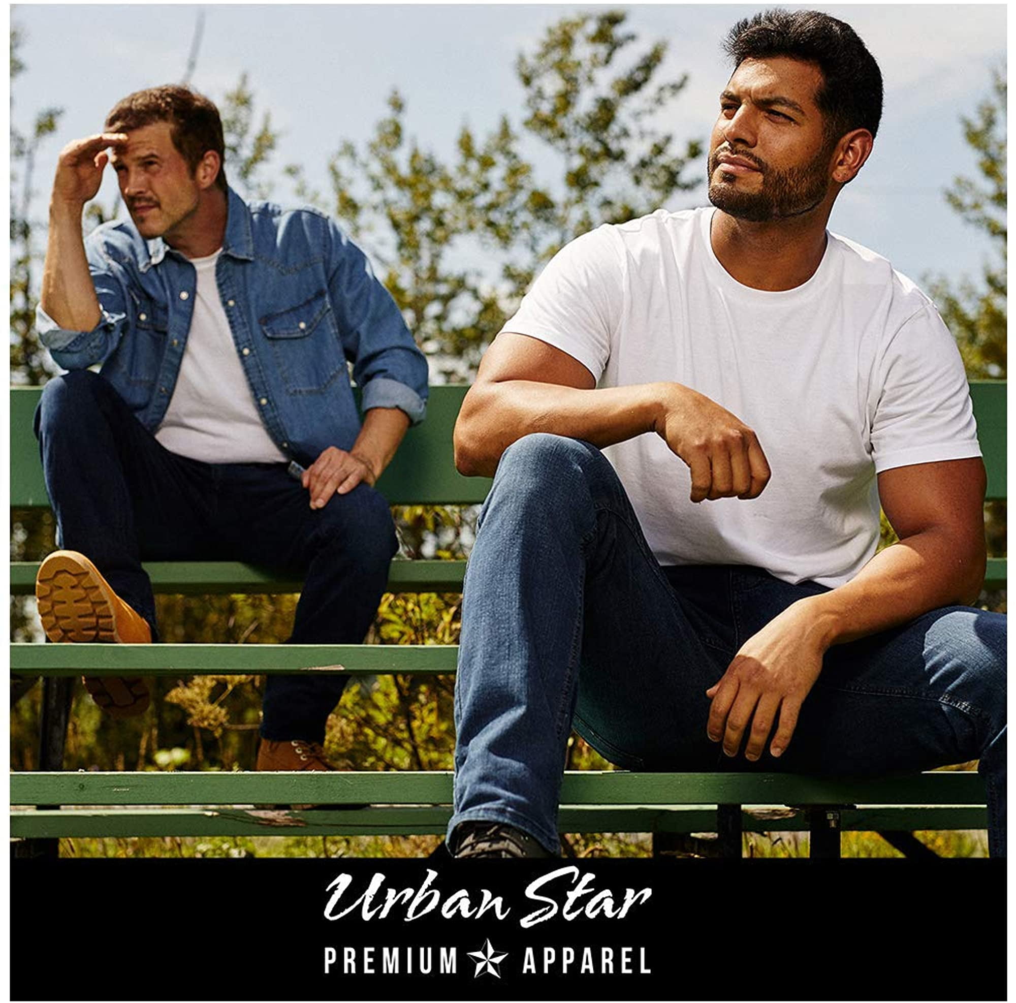 Urban Star Mens Jeans Relaxed Fit 