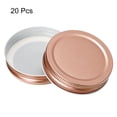 thumbnail image 3 of Unique Bargains 70mm/2.76' Regular Mouth Tin Plate Mason Jar Lids for Canning Jars, Rose Gold 20Pack, 3 of 5