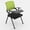Green, variant on Student Chair with Desk Attached,Stackable Chairs with Flip-up Tablet Arm,Ergonomic Folding Chair with Arm,Guest Reception Stacking Chair,with Pen Slot and Cup Holder