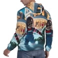 thumbnail image 4 of Lsque Chucky Pattern Casual Men's Hoodie,Hooded Sweatshirt with Kangaroo Pocket,Pullover Hoodie-4X-Large, 4 of 8