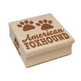 thumbnail image 1 of American Foxhound Dog Paw Prints Fun Text Square Rubber Stamp Stamping Scrapbooking Crafting - Small 1.25in, 1 of 7