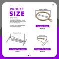 thumbnail image 2 of Anillas y ganchos para cortinas Sweepet, 120 unidades, bronce, 30 mm, metal, 2 of 7