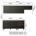 thumbnail image 3 of Cocina Integral Completa Modular Madesa Reims 250cm NN 02, 3 of 5