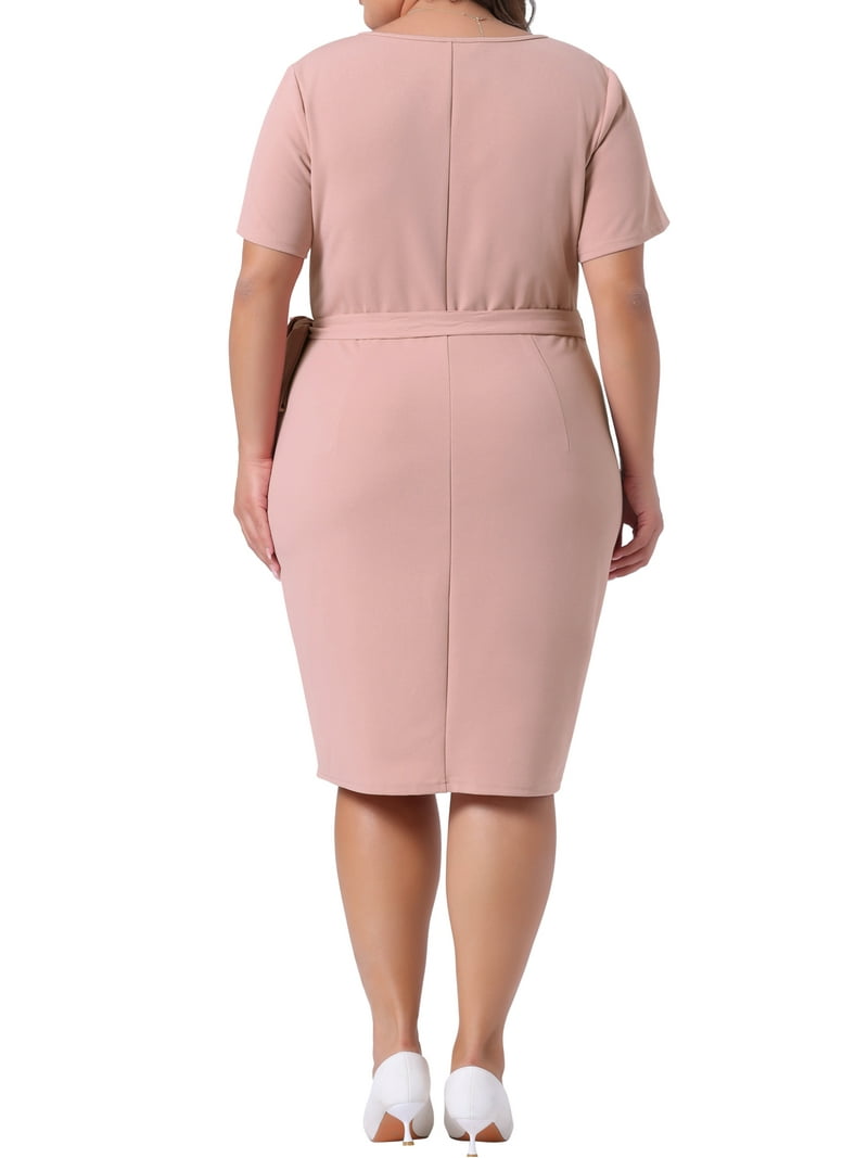 red scarf dress Janie Square Neck Midi Dress with Chiffon Scarf Detail by Jewel Badgley  Mischka