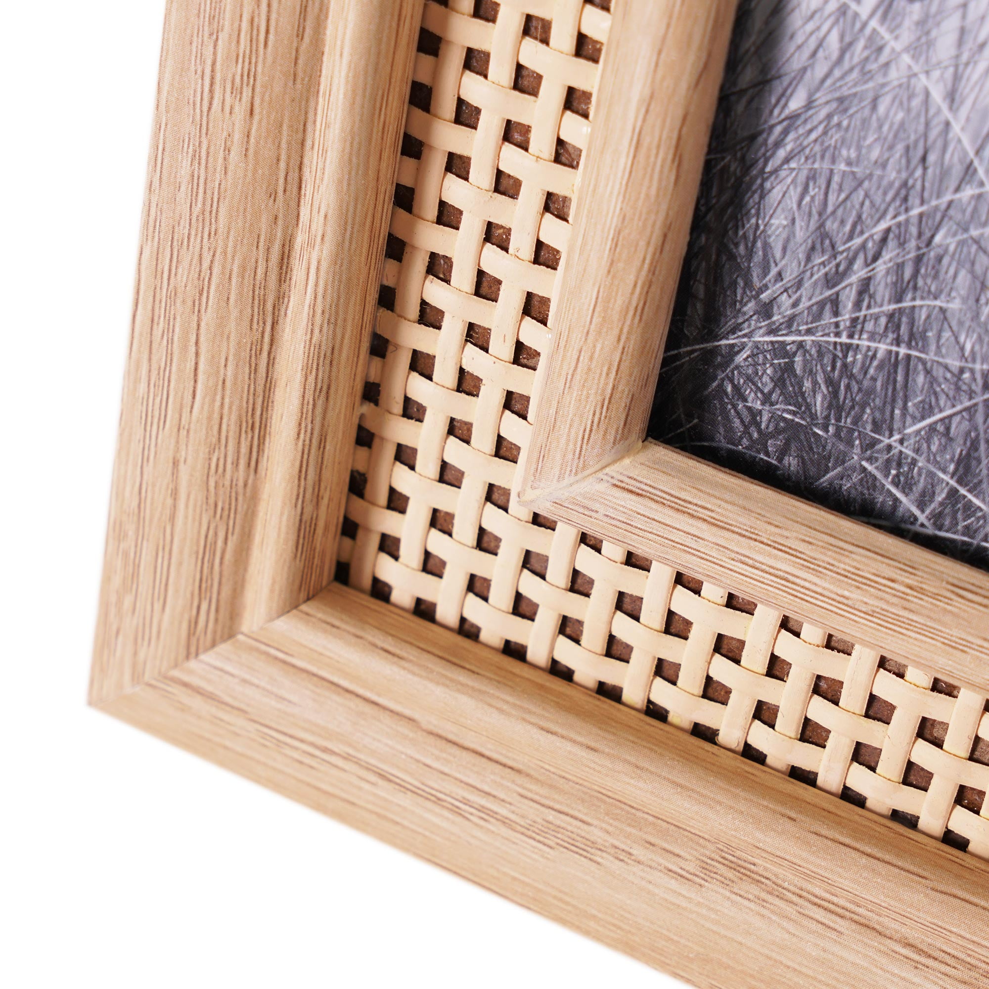 Wicker Weave Photo Frames, 4x6 - Kademi