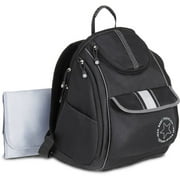 Angle View: Jeep Black Backpack Diaper Bag