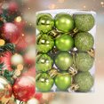 thumbnail image 3 of Juego de bolas de Navidad Bola de Navidad grande Plástico/Caja para vacaciones Verde 24 piezas, 3 of 7