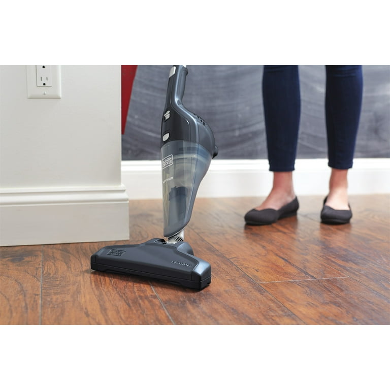  BLACK+DECKER Dustbuster Handheld Vacuum with Floor Extension,  Cordless, 4-in-1, Dark Tech Gray (HHS315J01)