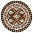 thumbnail image 6 of SAFAVIEH Veranda Magna Geometric Indoor/Outdoor Area Rug, Brown/Terracotta, 6'7" x 6'7" Square, 6 of 6