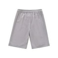 thumbnail image 4 of PEASKJP Toddler Boys Cargo Shorts Youth Boys Hiking Cargo Shorts Lightweight Athletic Running Workout Shorts,Grey 4-5 Years, 4 of 9