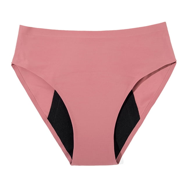 Ropa interior para la menstruación para mujeres, bragas hipster a prueba de fugas, de tiro medio, sin fugas laterales.