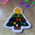 thumbnail image 2 of Santa Xmas Cashmeree Imitation Rug Christmas Rug Christmas Tree Rug Carpet Christmas Kids Rug Carpet Carpet For Home Design Carpet For Christmas Christmas Year Blanked Bed Decorative Blanket Christmas, 2 of 5