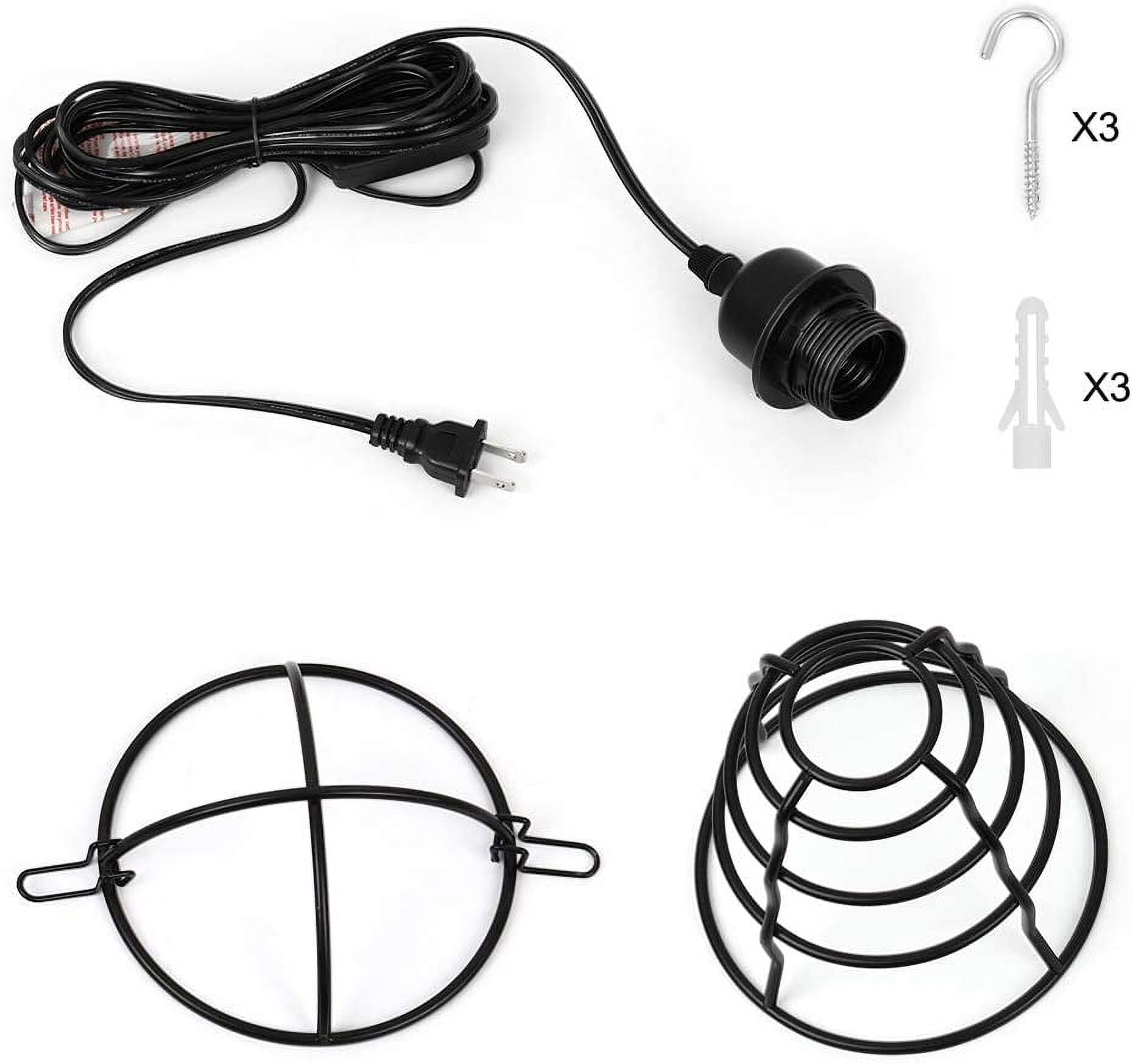 Oumilen Modern 1-Light Hanging Pendant Lights Black