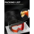 thumbnail image 6 of KAPVOE Ski Goggles Photochromic & Color - Anti-fog Magnetic Flip-Up Lens OTG UV400 Protection Helmet Compatible, 6 of 6