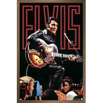 Elvis Presley - 68 Concert Wall Poster, 22.375" x 34" Framed