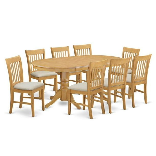 East West Furniture Vano9 Oak C Small Kitchen Table 8 Dining Room Chairs 44 Com - Dining Room Table And Chairs Oak Small East West Furniture Vano9 Oak C Small Kitchen Table 8 Dining Room Chairs 44 Com - Dining Room Table And Chairs Oak Small