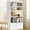 White, variant on Memoryfield 5-Tier Standing Bookcase, 63" Tall Bookshelf, Brown